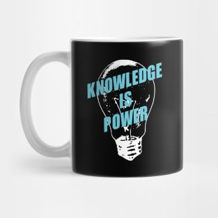 'Knowledge Is Power' Education Shirt Mug